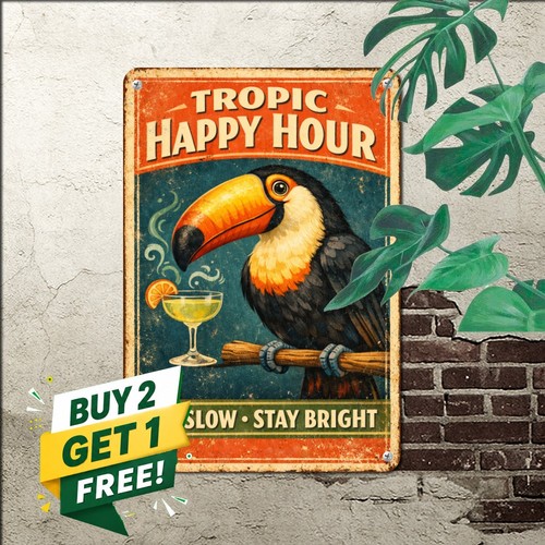 Sarcastic talking parrot - talking, tin