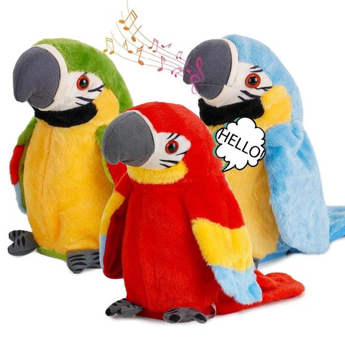Talking parrot plush toy - toy,
